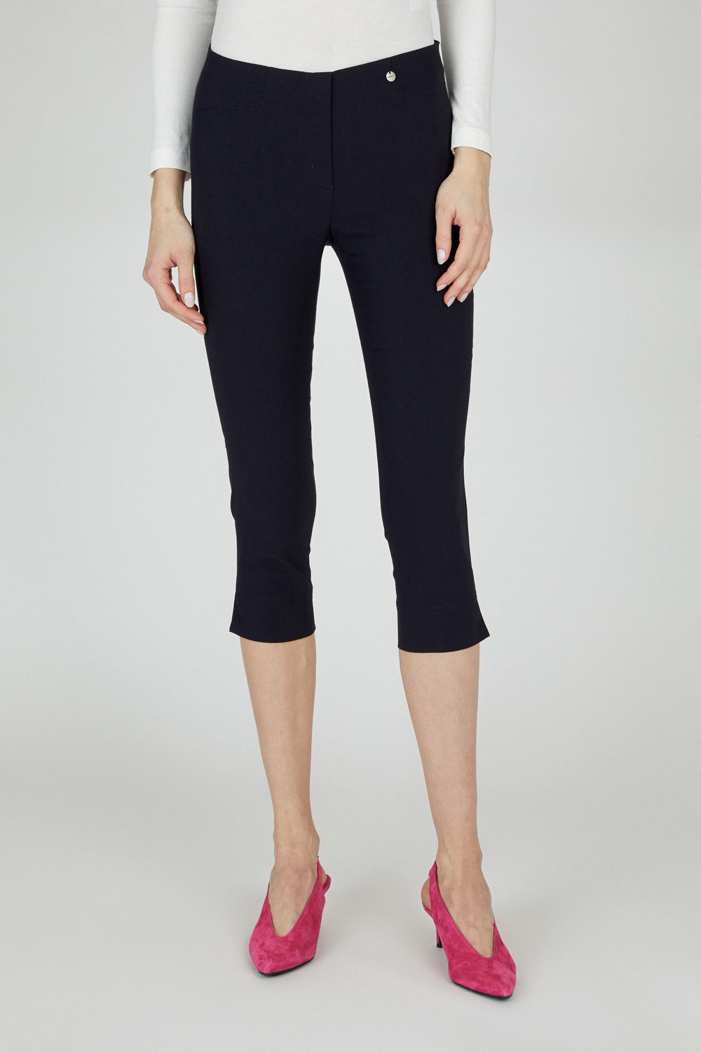 Robell Rose 07 Knee Length Trousers Bright Green 51636-5499-831 main image 1