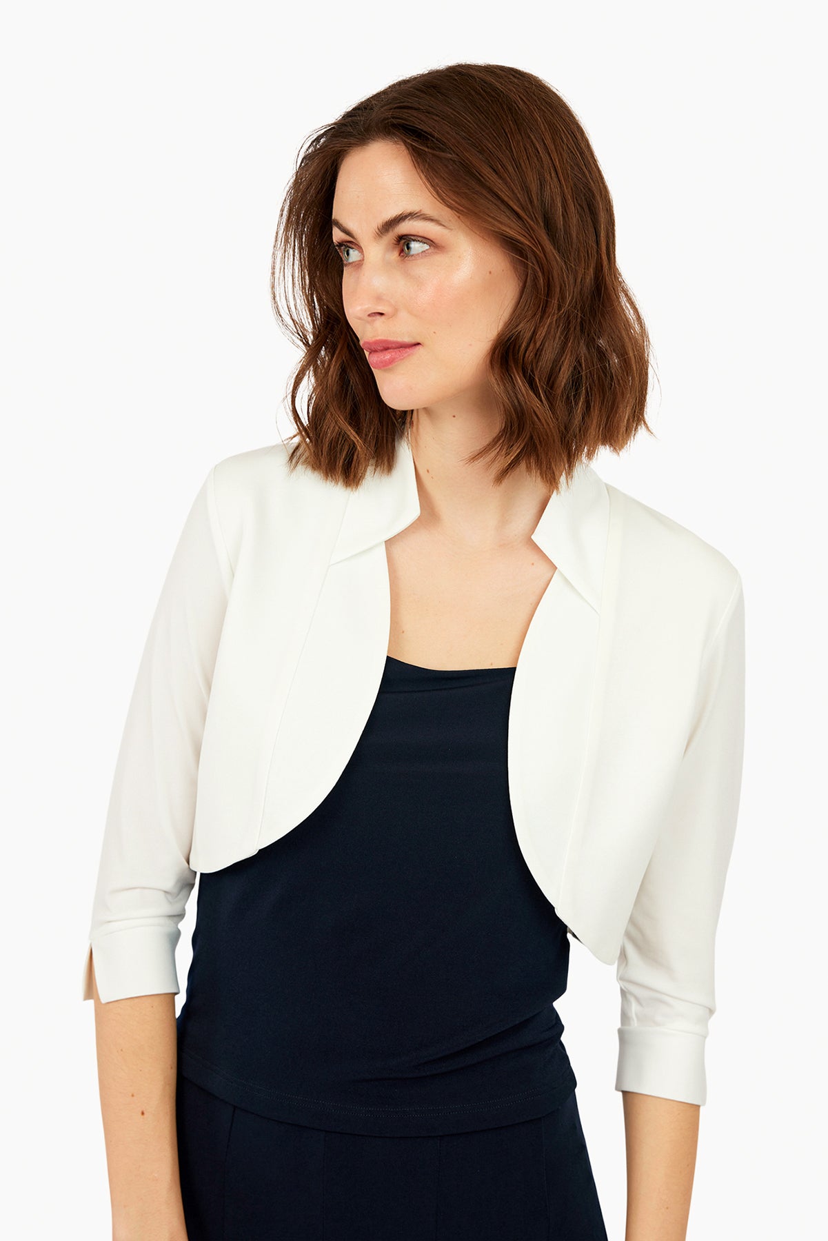 Tia - Olivia bolero jakki með kraga