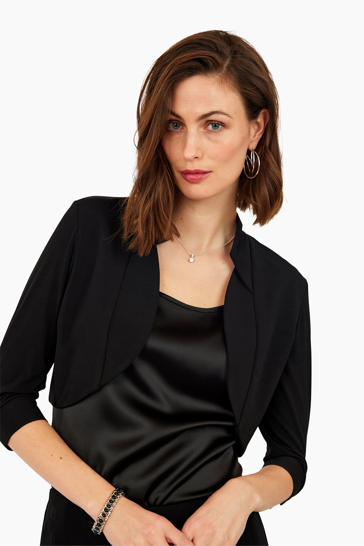 Tia - Olivia bolero jakki með kraga