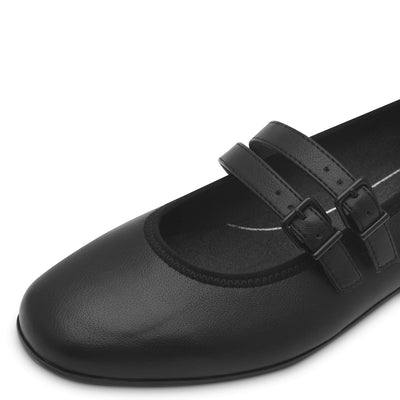 Jana - Ballerínuskór með stillanlegum böndum yfir ristina