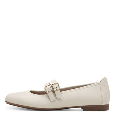 Jana - Ballerínuskór með stillanlegum böndum yfir ristina