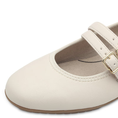 Jana - Ballerínuskór með stillanlegum böndum yfir ristina