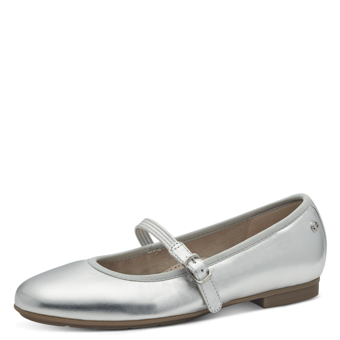 Tamaris Comfort - Sparilegir leður ballerínuskór