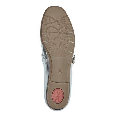 Tamaris Comfort - Sparilegir leður ballerínuskór