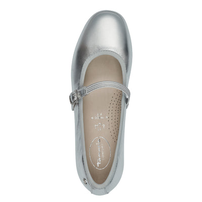 Tamaris Comfort - Sparilegir leður ballerínuskór