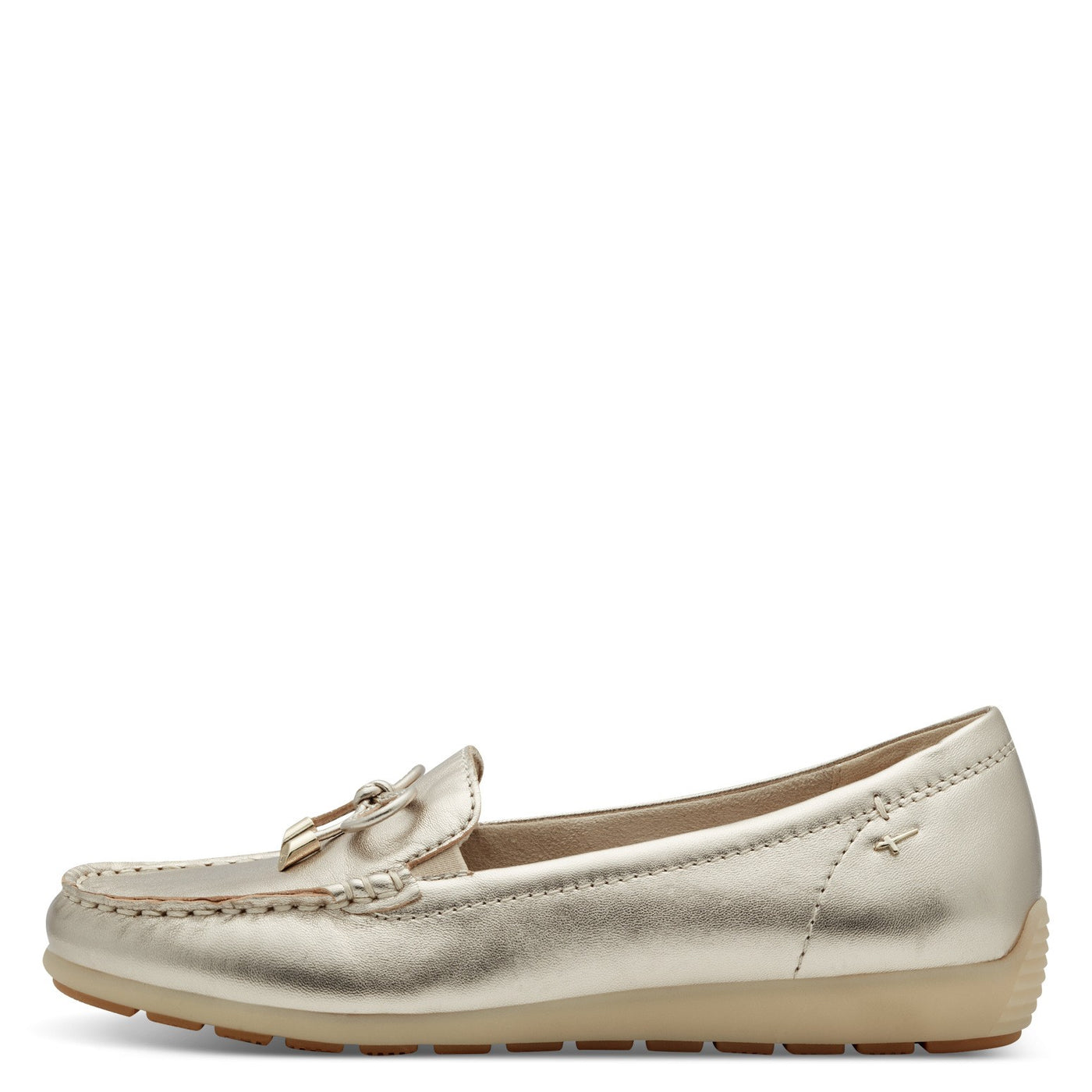 Tamaris Comfort - Leður mokkasínur með slaufu