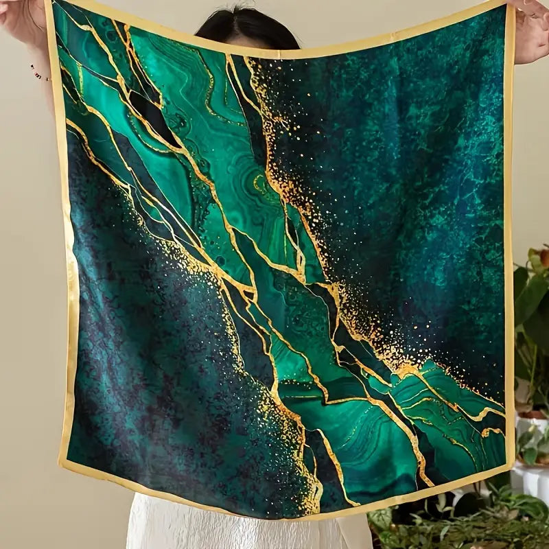 Atlas Road - Mylie - Slæða með grænu mynstri