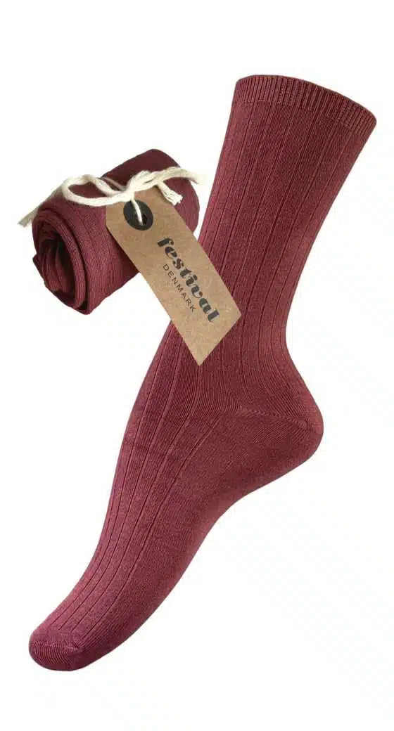 Festival bambus sokkar með mjúkri teygju