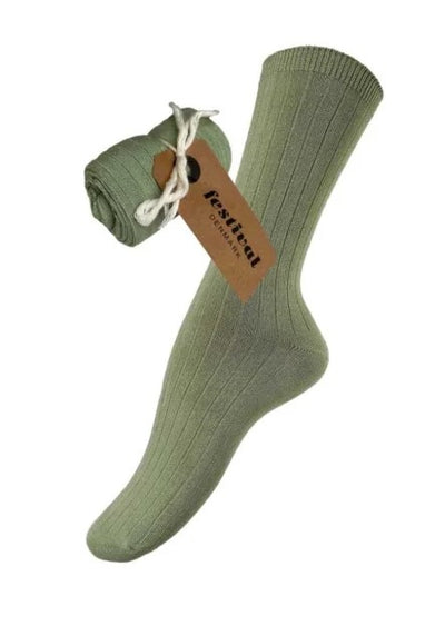 Festival bambus sokkar með mjúkri teygju