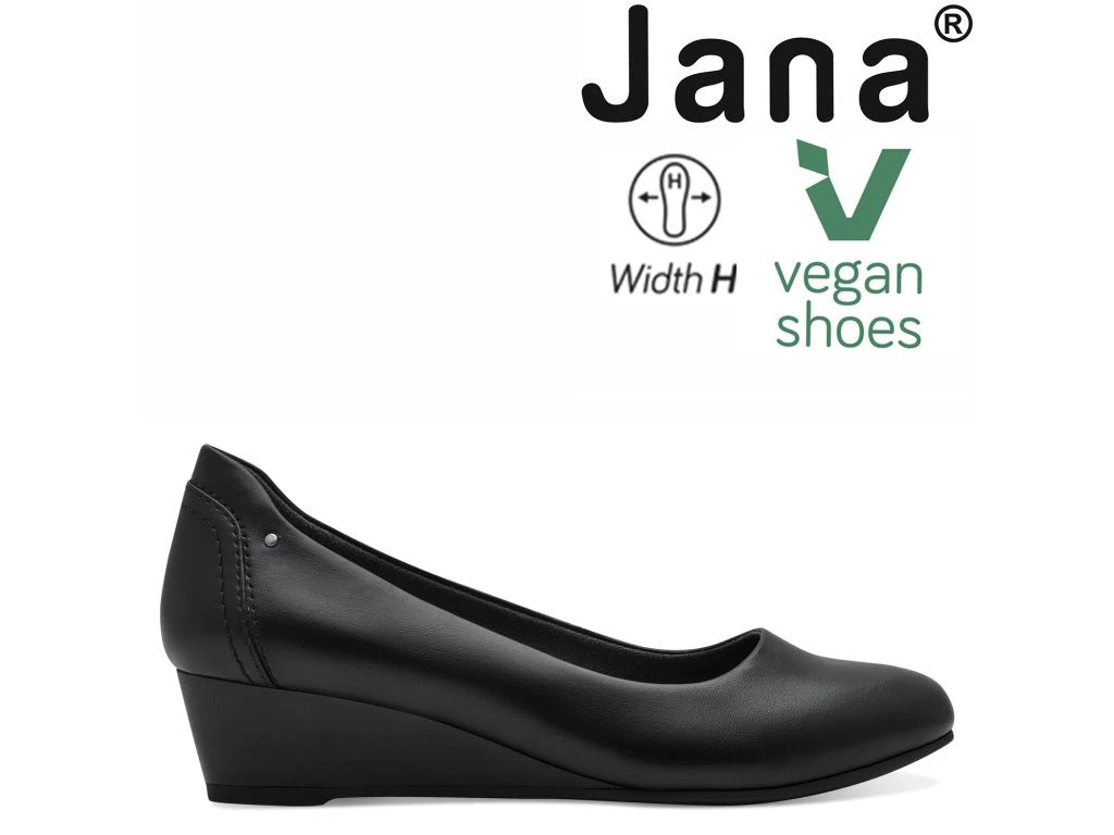 Jana - sparilegir skór með fylltum hælum