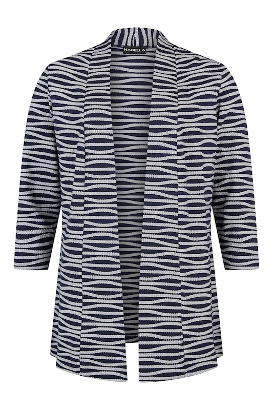 Habella - Clare opin peysa með mynstri