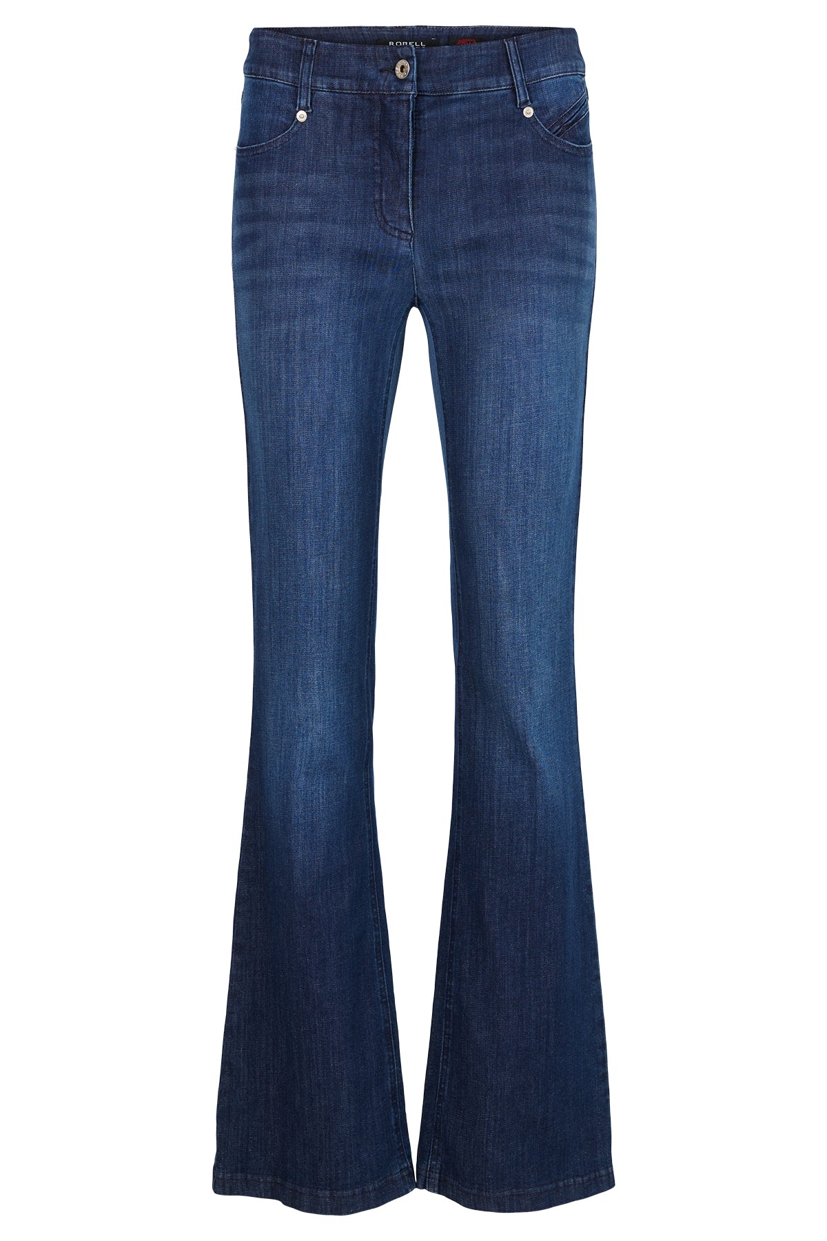 Robell - Joella útvíðar gallabuxur - 82 cm