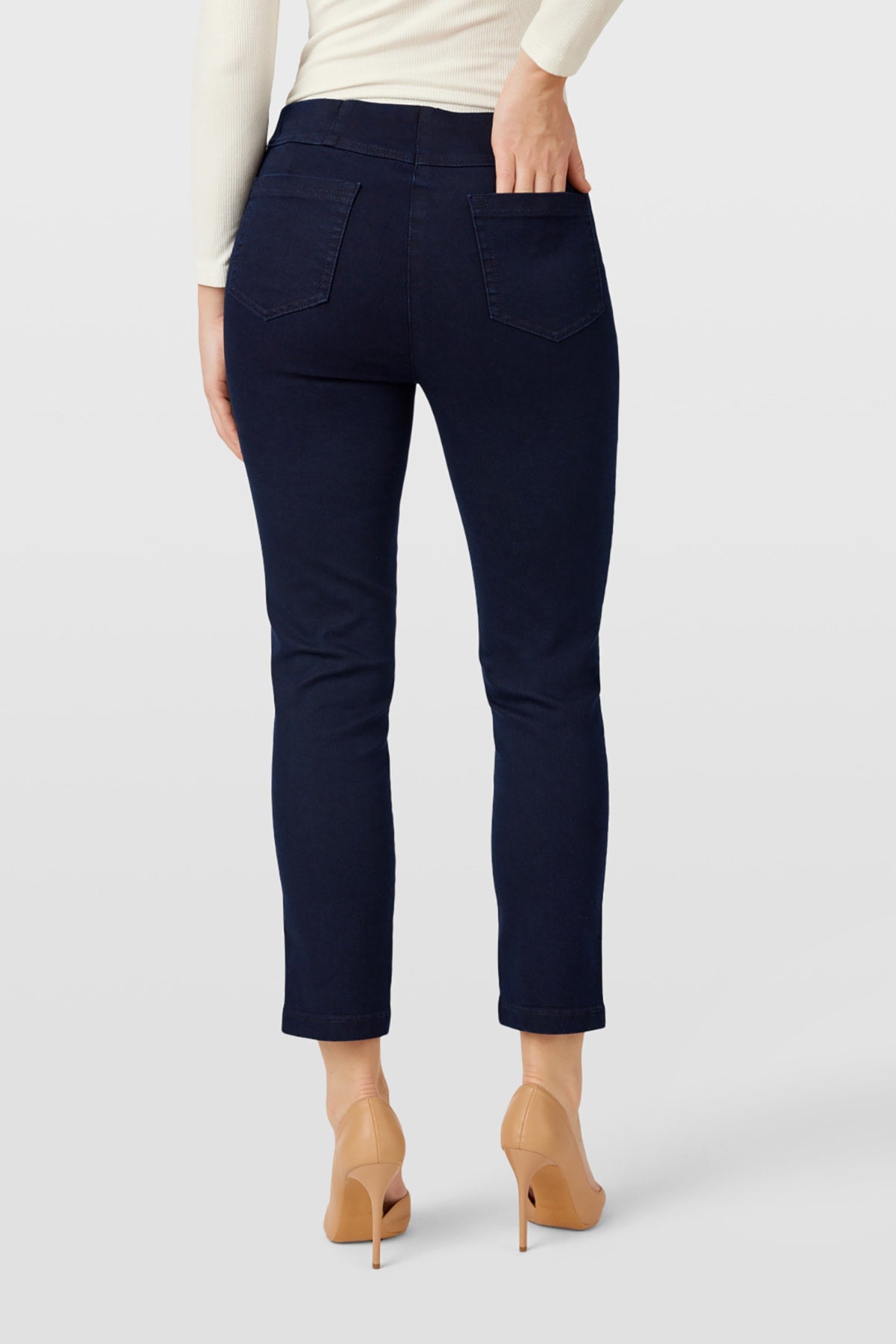 Robell - Bella 09 gallabuxur með vösum, ökklasídd