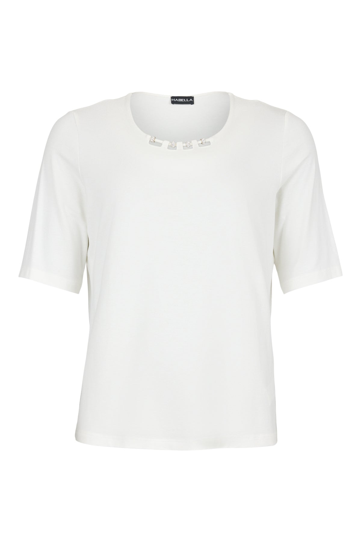 Habella - Bethany stuttermabolur með silfurskrauti