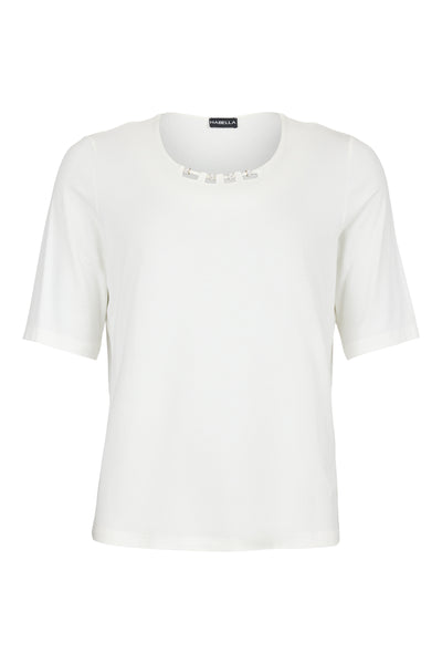 Habella - Bethany stuttermabolur með silfurskrauti