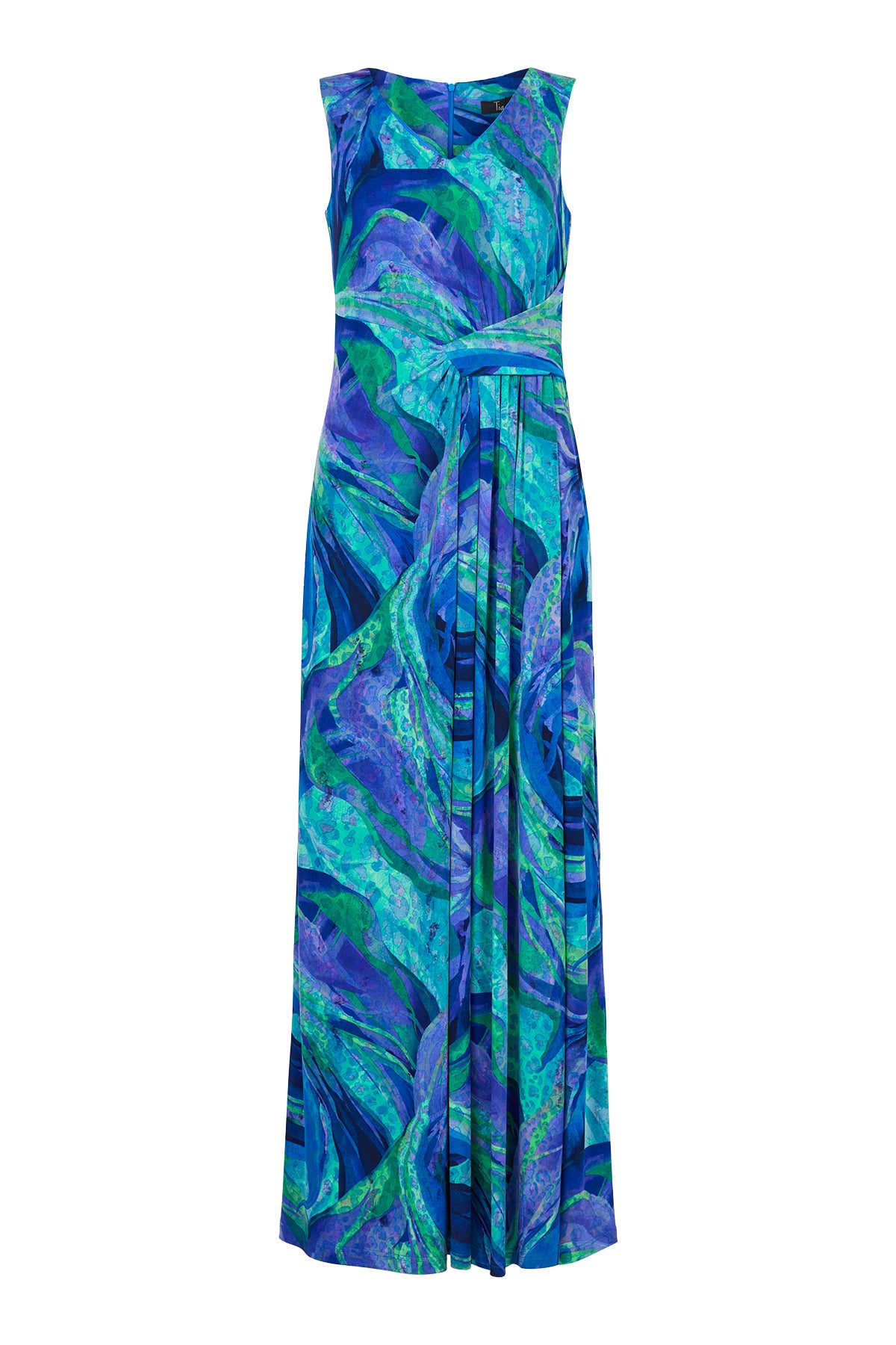 Tia - Erica mynstraður ermalaus kjóll