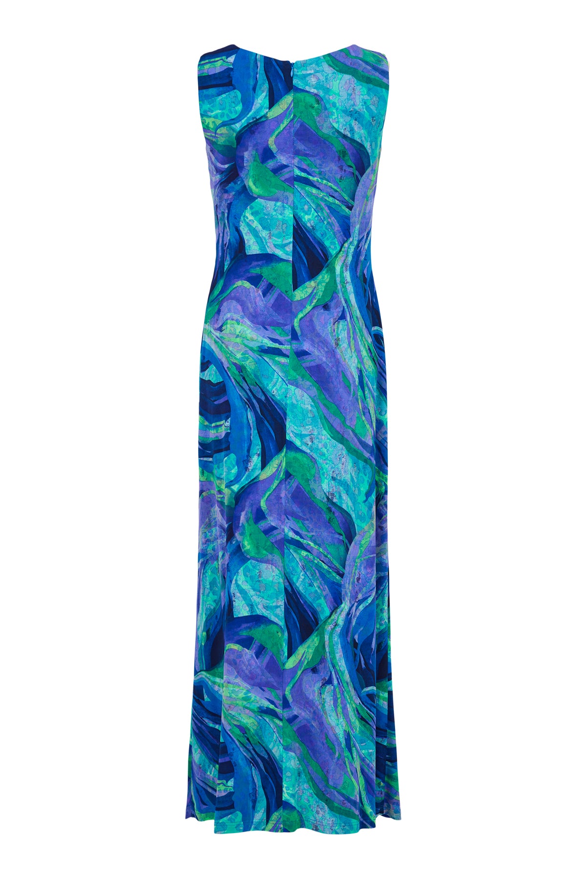 Tia - Erica mynstraður ermalaus kjóll