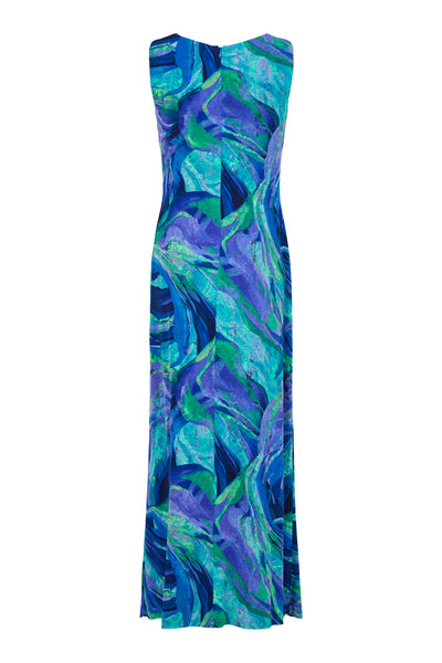 Tia - Erica mynstraður ermalaus kjóll