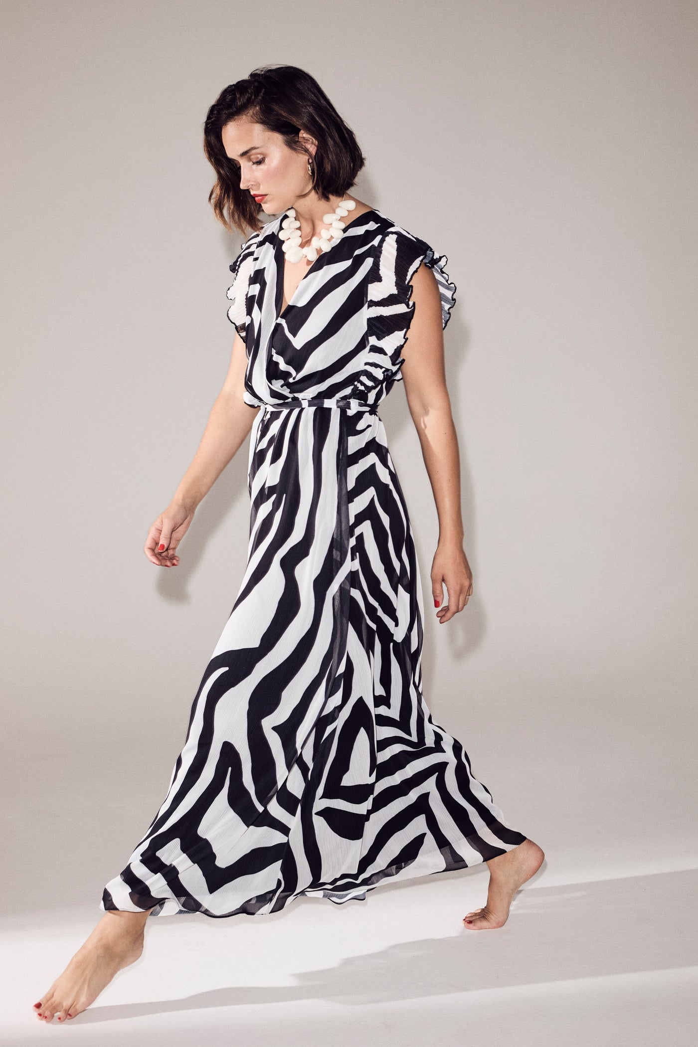 Molly Jo - Valentina ermalaus wrap sparikjóll