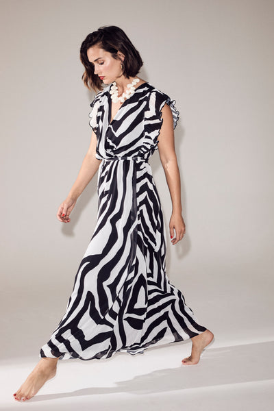 Molly Jo - Valentina ermalaus wrap sparikjóll