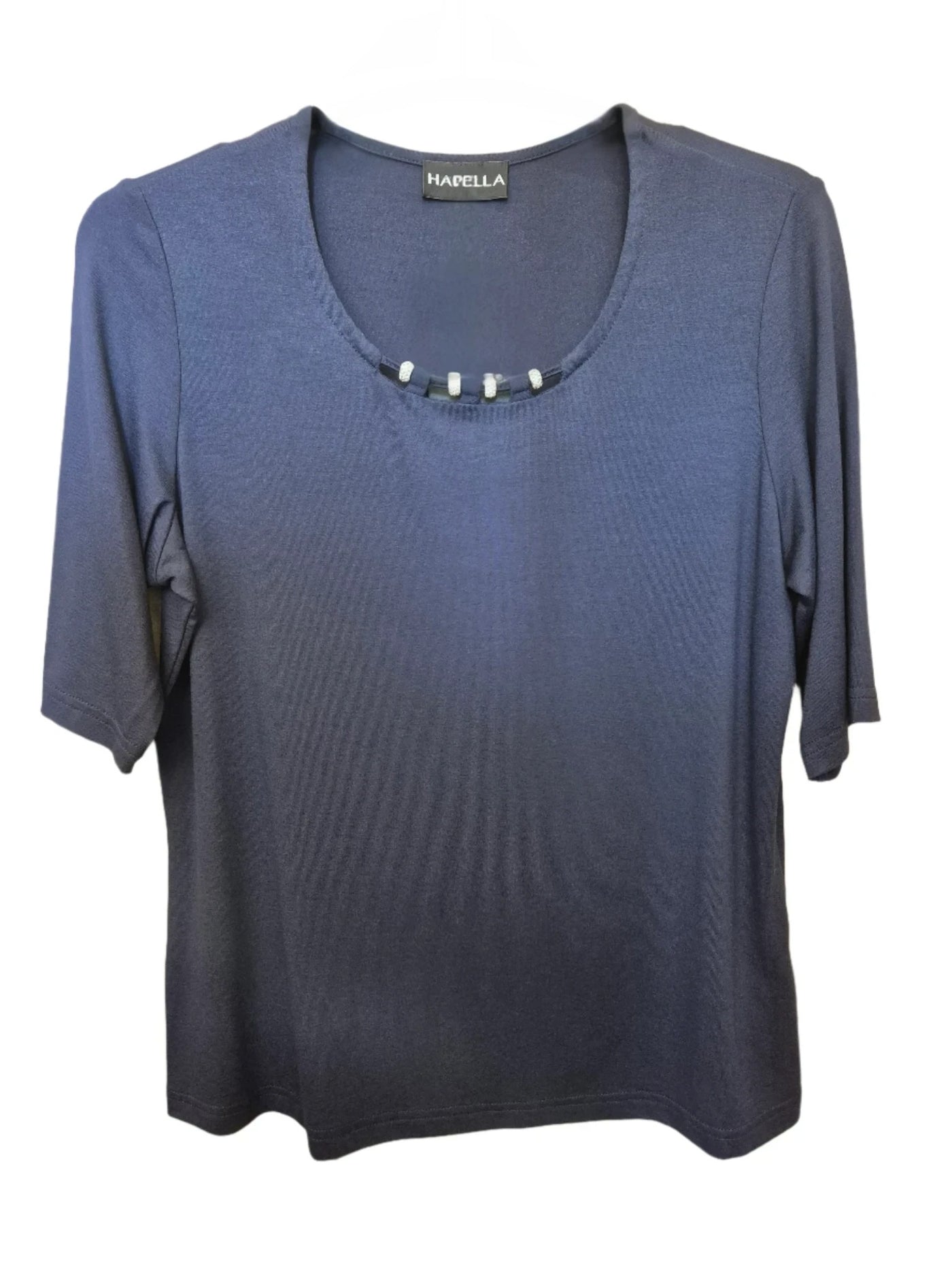 Habella - Bethany stuttermabolur með silfurskrauti