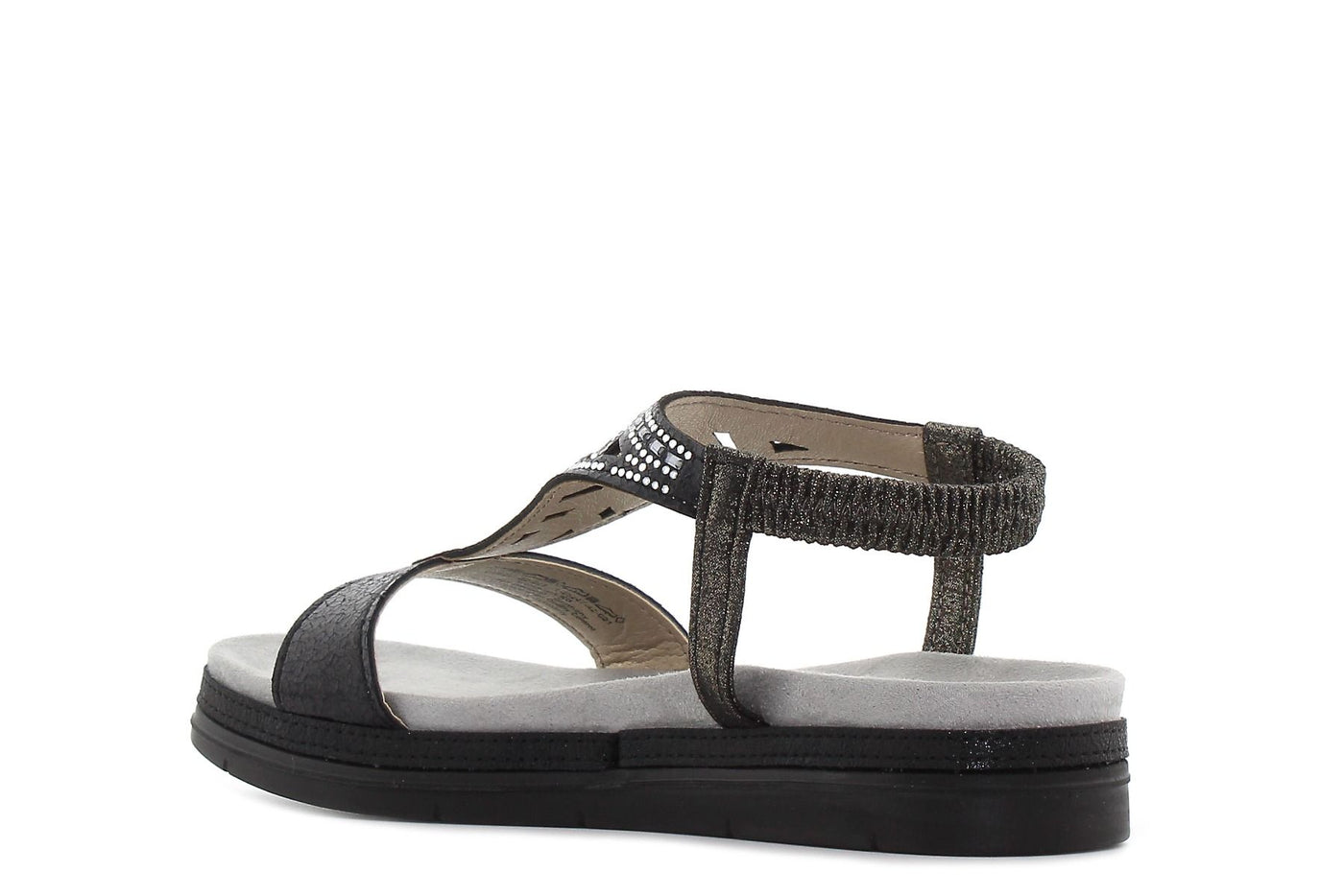 Tamaris - leður sandalar með bling