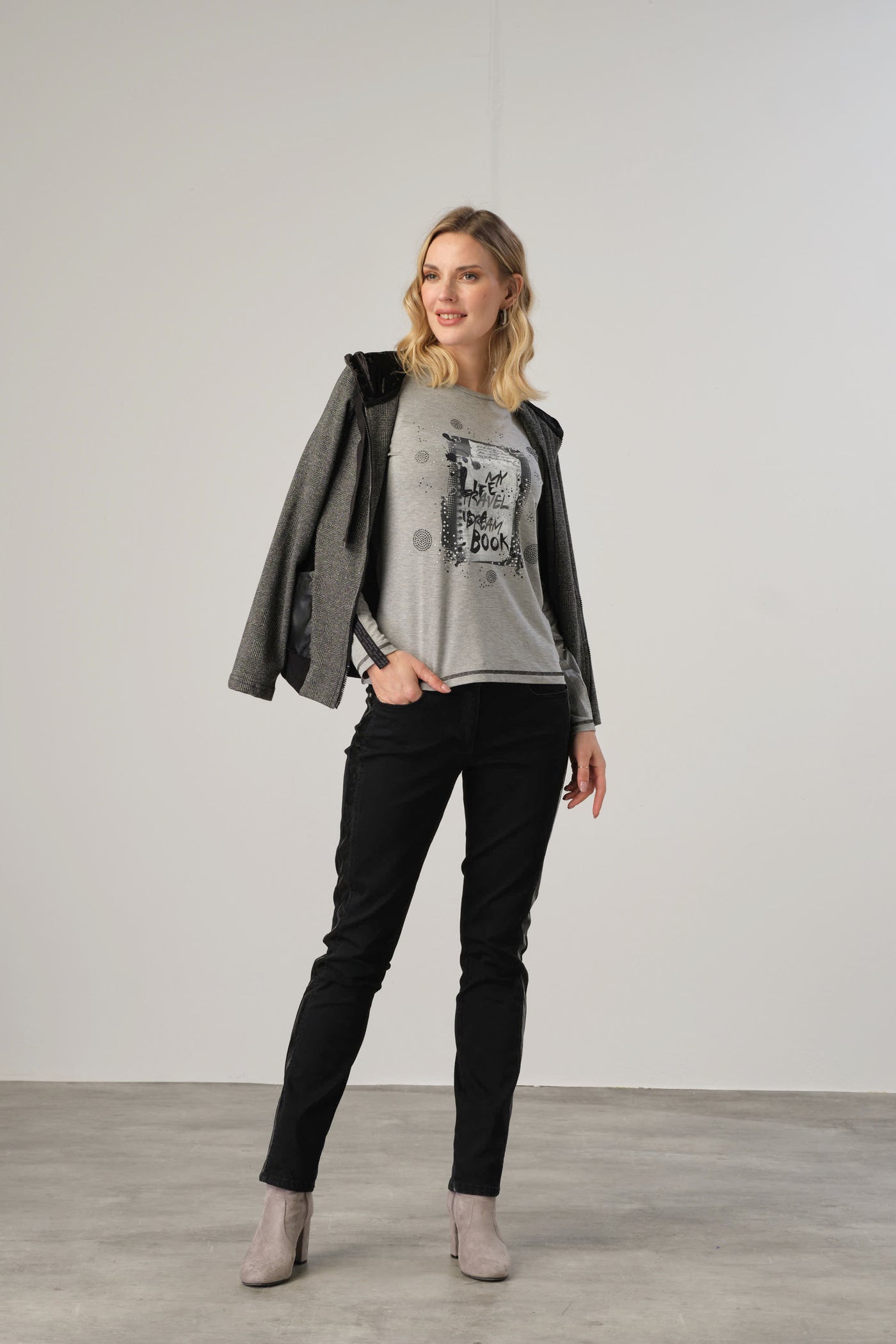 No Secret - Langerma bolur með bling og texta