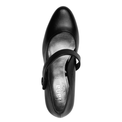 Jana - Hælaskór með bandi yfir rist og skrauti