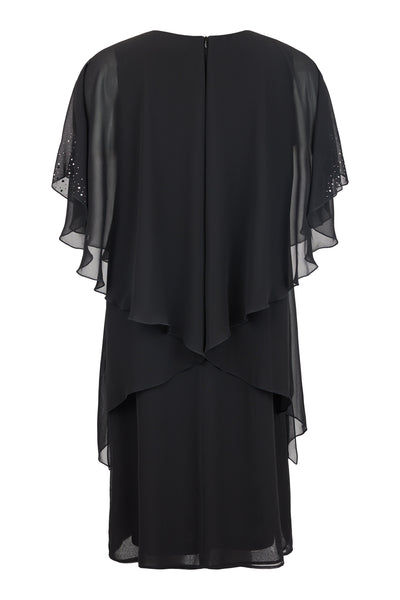 Godske - Hannah shiffon kjóll með skrautsteinum