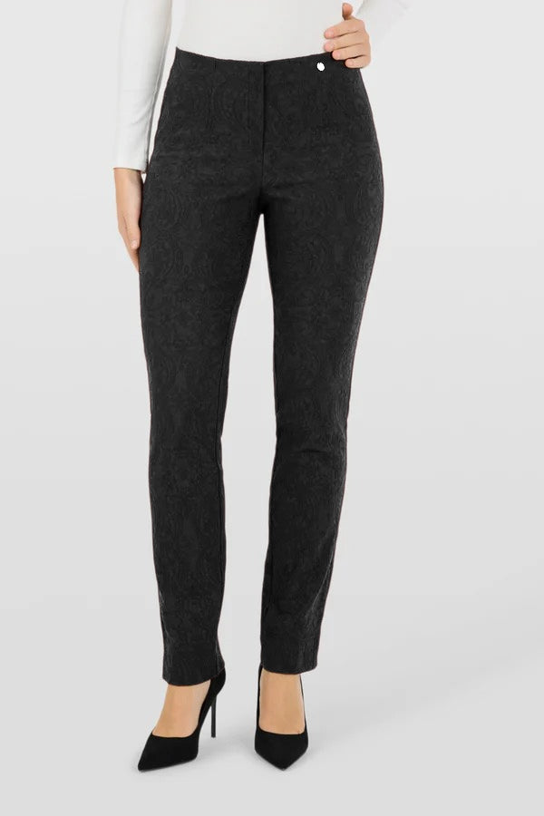 Robell - Marie Mynstraðar buxur - 78 cm