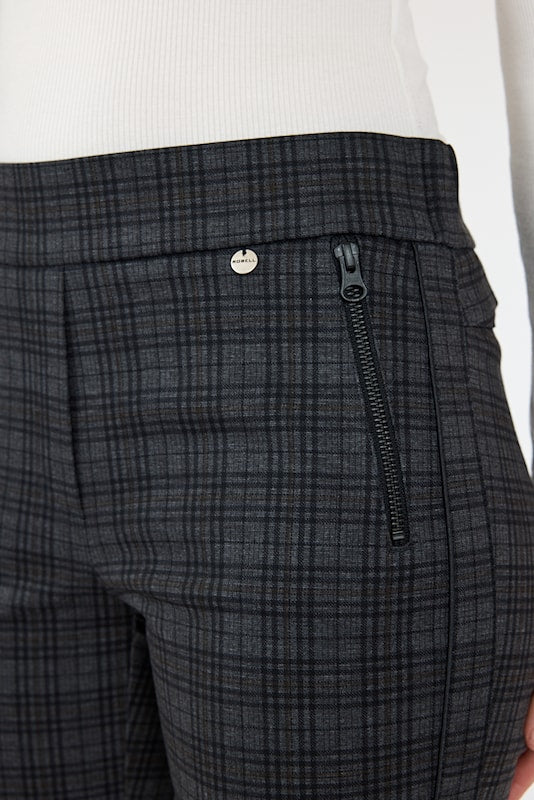 Robell - Rita buxur grá köflóttar - 75 cm