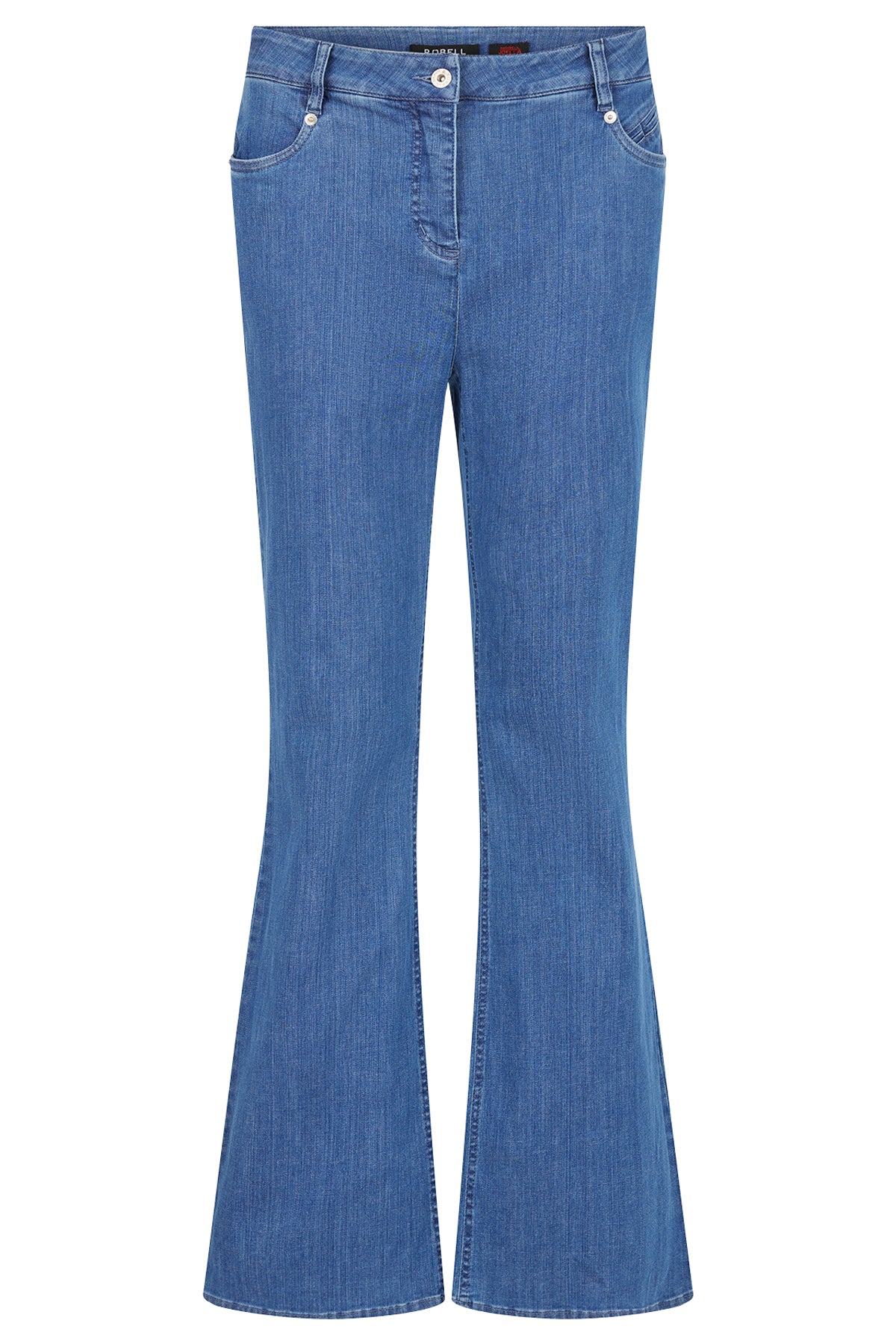 Robell - Joella útvíðar bómullar gallabuxur - 82 cm