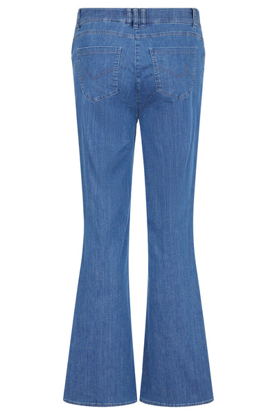 Robell - Joella útvíðar bómullar gallabuxur - 82 cm