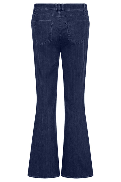 Robell - Joella útvíðar bómullar gallabuxur - 82 cm