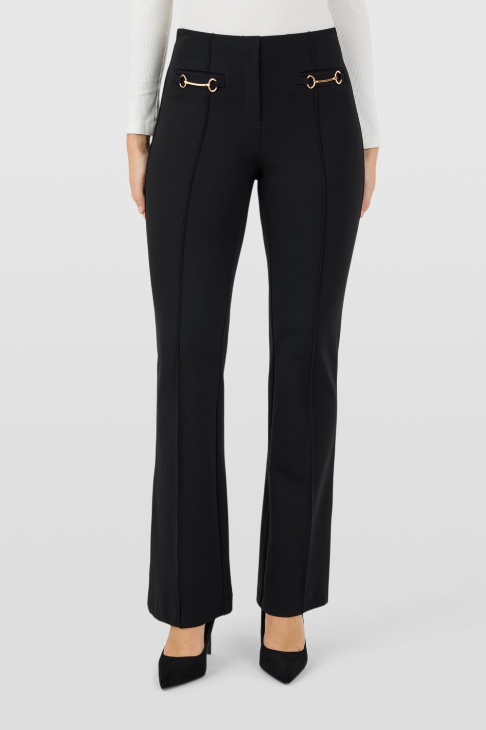 Robell - Joella útvíðar buxur með skrauti - 82 cm