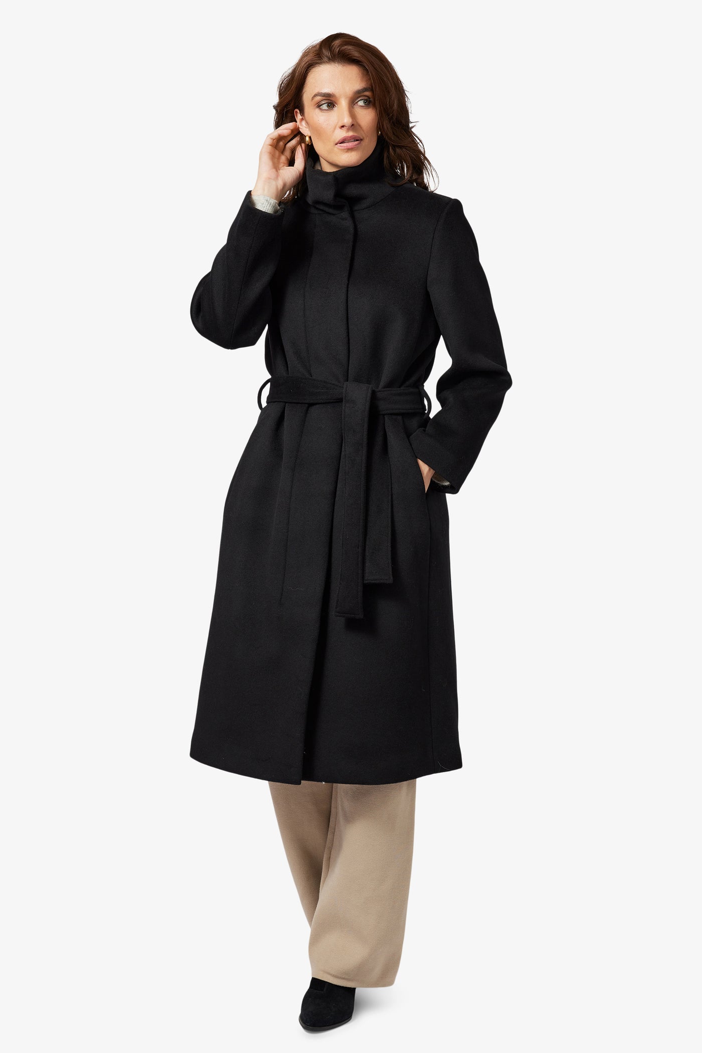 Frandsen - Micaela síð ullarkápa