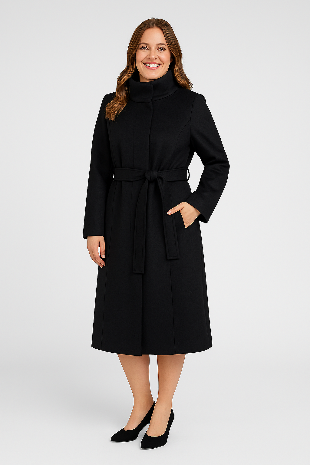 Frandsen - Micaela síð ullarkápa