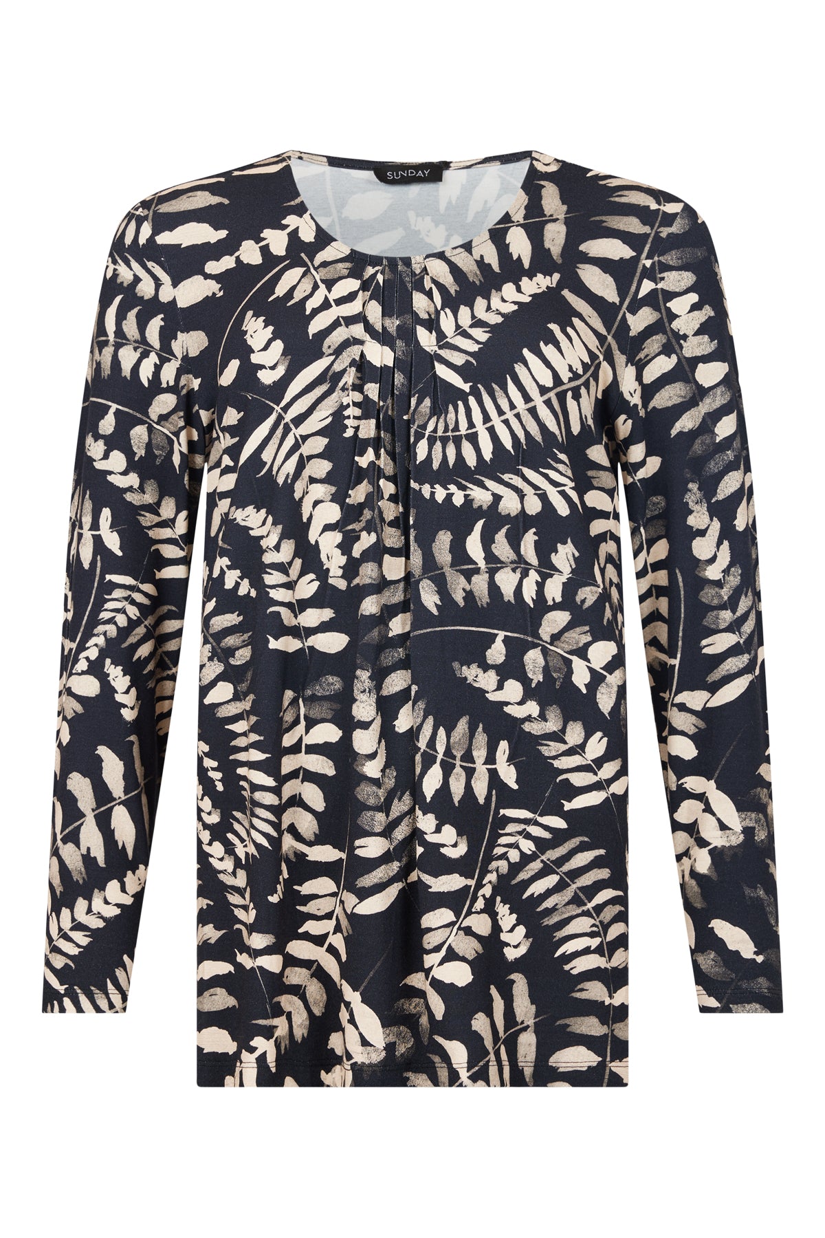 Sunday - Eleri langermabolur með laufblaðamynstri