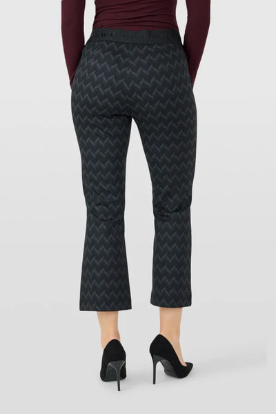 Robell - Joella 09 mynstraðar útvíðar ökklabuxur