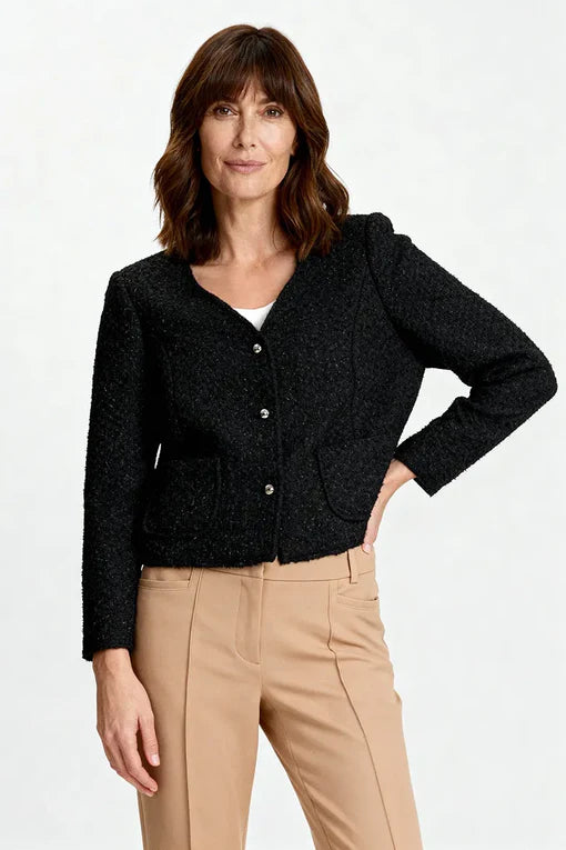 Habella - Ashtyn sparilegur tweed jakki