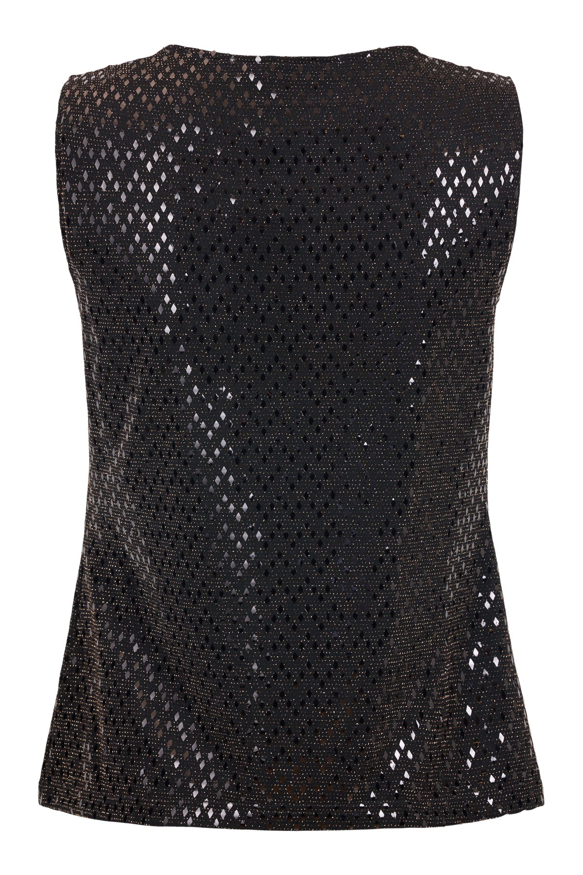 Tia - Hallie sparilegur toppur með tíglum