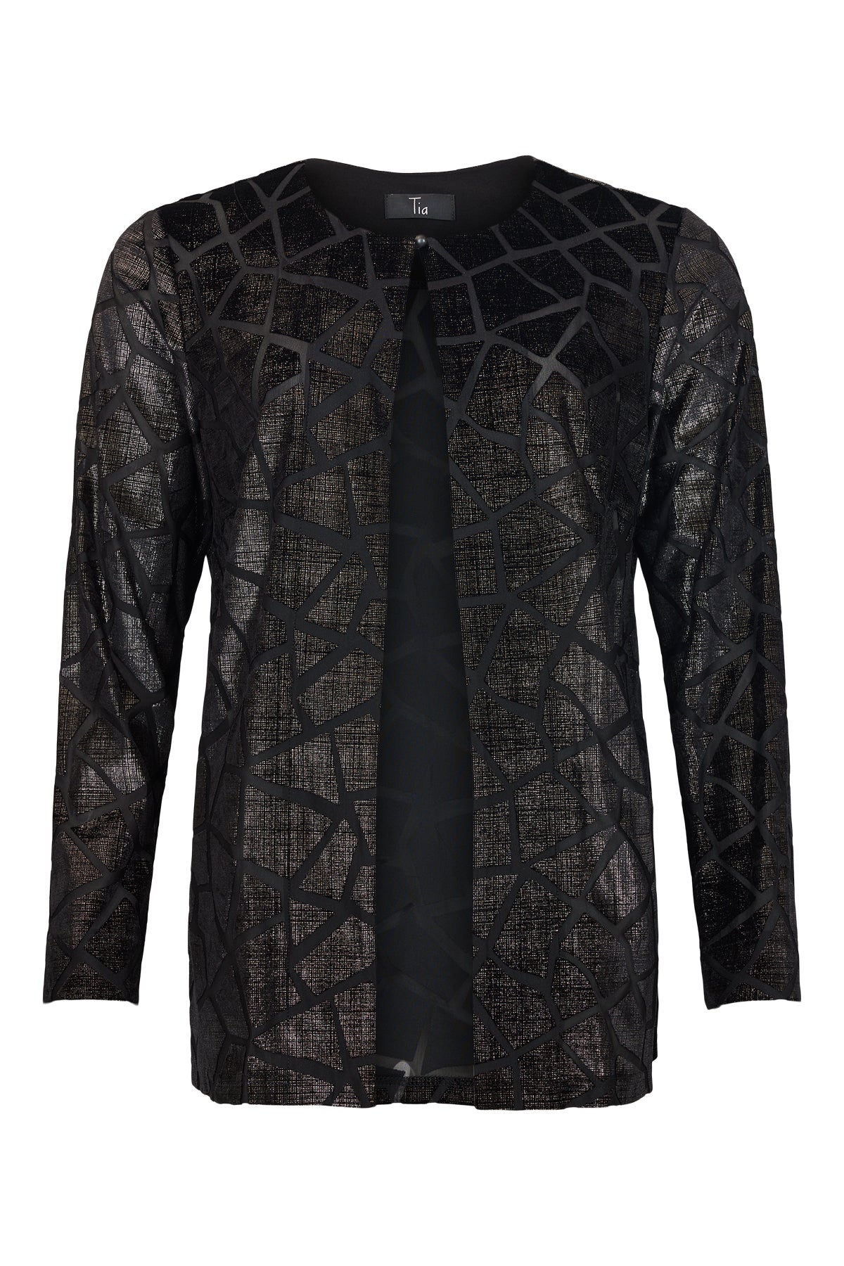 Tia - Tabitha mynstruð jakkapeysa