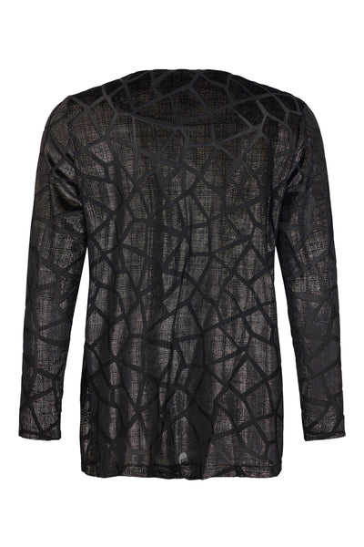 Tia - Tabitha mynstruð jakkapeysa