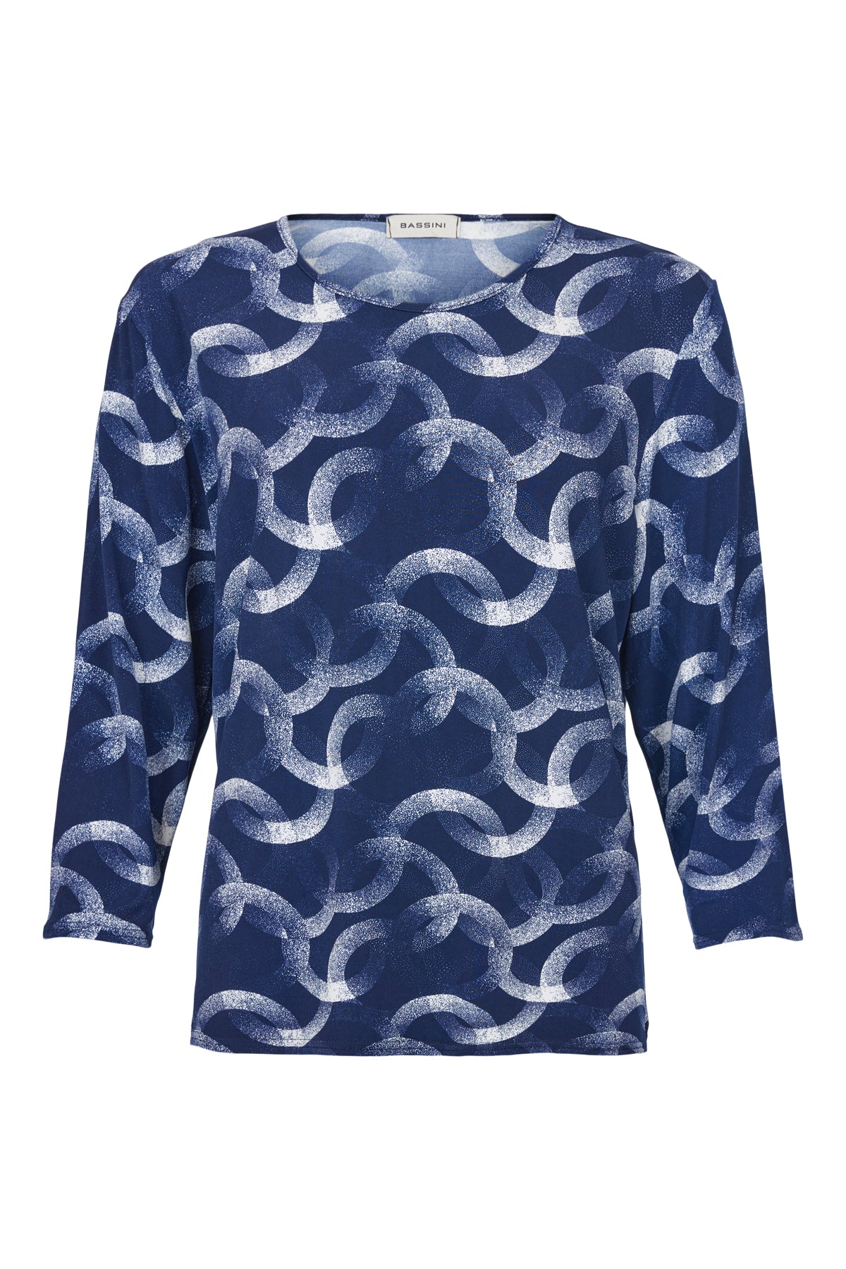 Bassini - Leanna mynstraður kvartermabolur