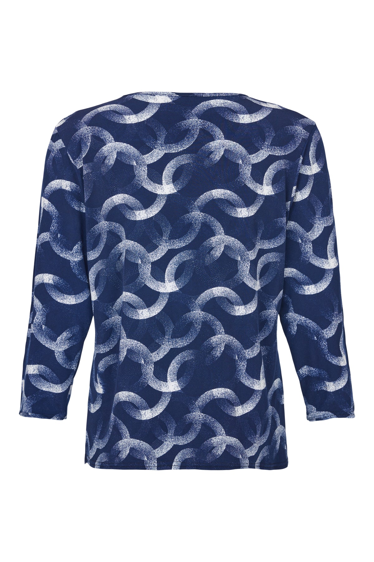 Bassini - Leanna mynstraður kvartermabolur