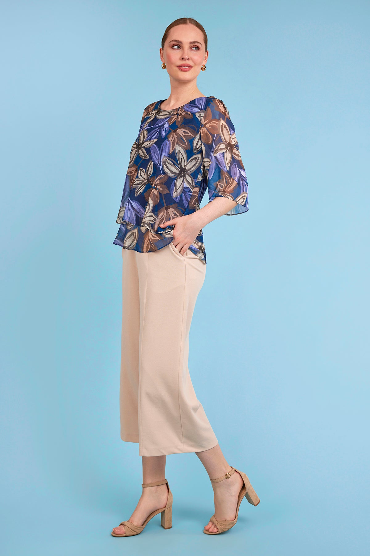 Molly Jo - Francis sparitoppur með blómamynstri