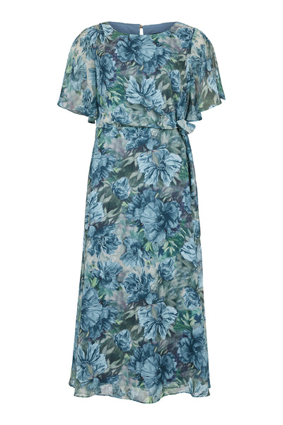 Molly Jo - Cade wrap sparikjóll með blómamynstri