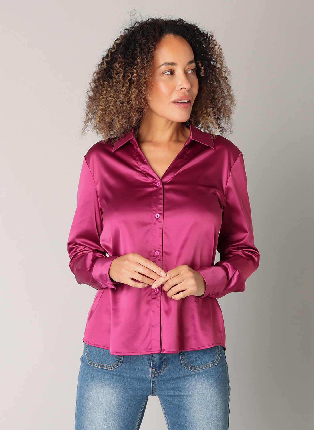 ES&SY - Ayliz satín skyrta