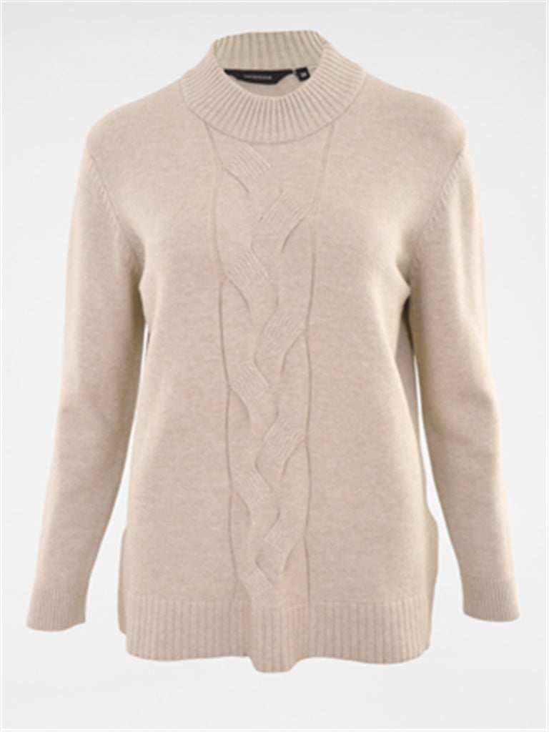 Navigazione - Finley peysa með kaðlamynstri