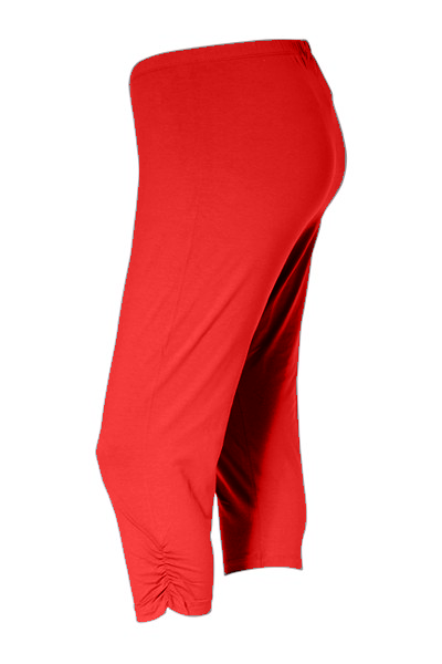 No Secret - Cindy bómullar kvart leggings með krumpu á skálmum